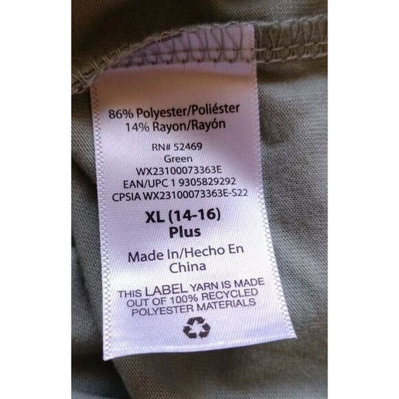 Wonder Nation Romper Girls 14 Sage Waist Tie Sleeveless Summer School - Picture 8 of 11